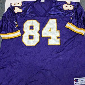Champion Men's NFL Minnesota Vikings #84 Randy Moss Jersey Size: 60